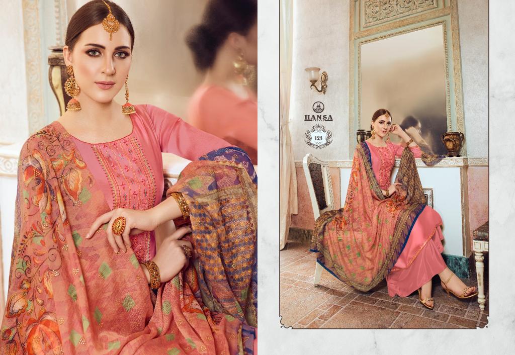 Hansa Hidaya Presents Ara Satin Georgette With Embroidery Work Salwar Kameez Wholesale Dealer Surat
