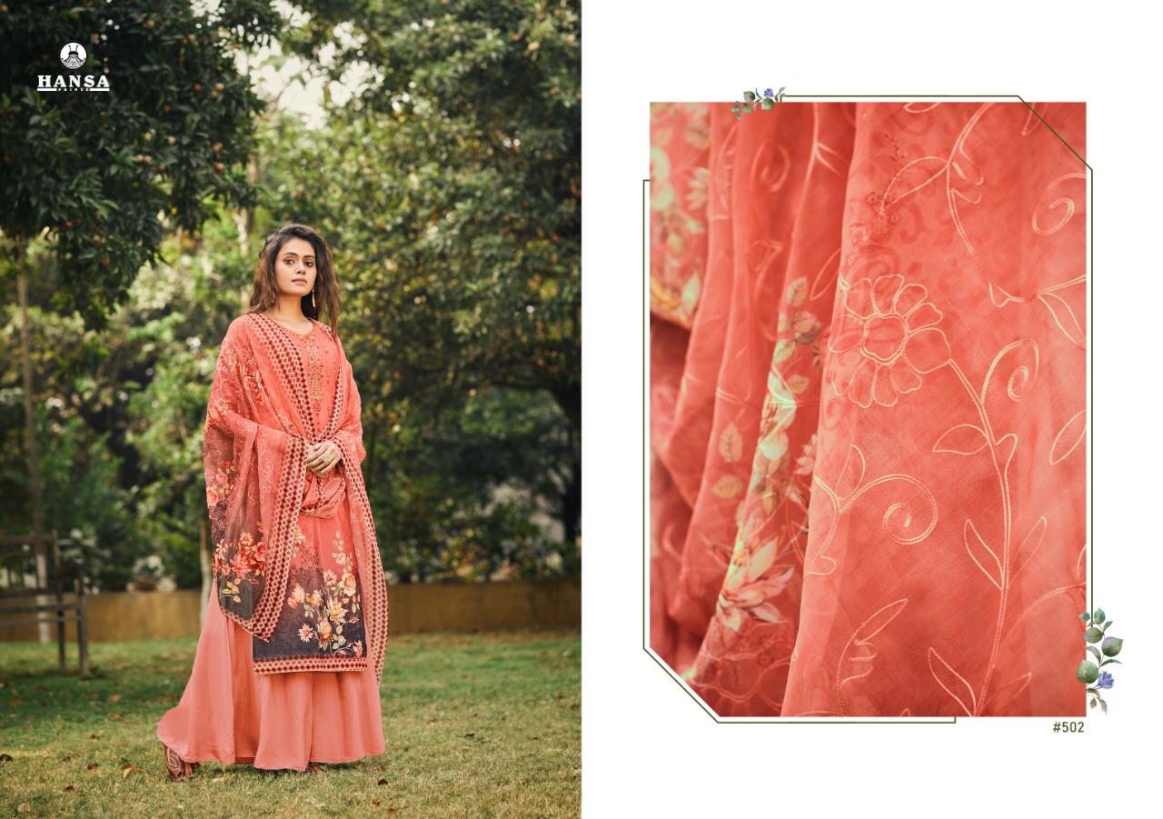 Hansa Launched Somya Crape Digital Print With Work Salwar Kameez Wholesale Dealer Surat