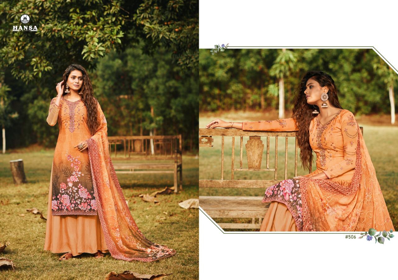 Hansa Launched Somya Crape Digital Print With Work Salwar Kameez Wholesale Dealer Surat