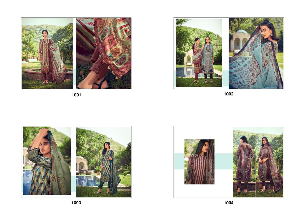 Hansa Launched Hidaya Sara Pashmina Digital Print With Hand Work Salwar Kameez