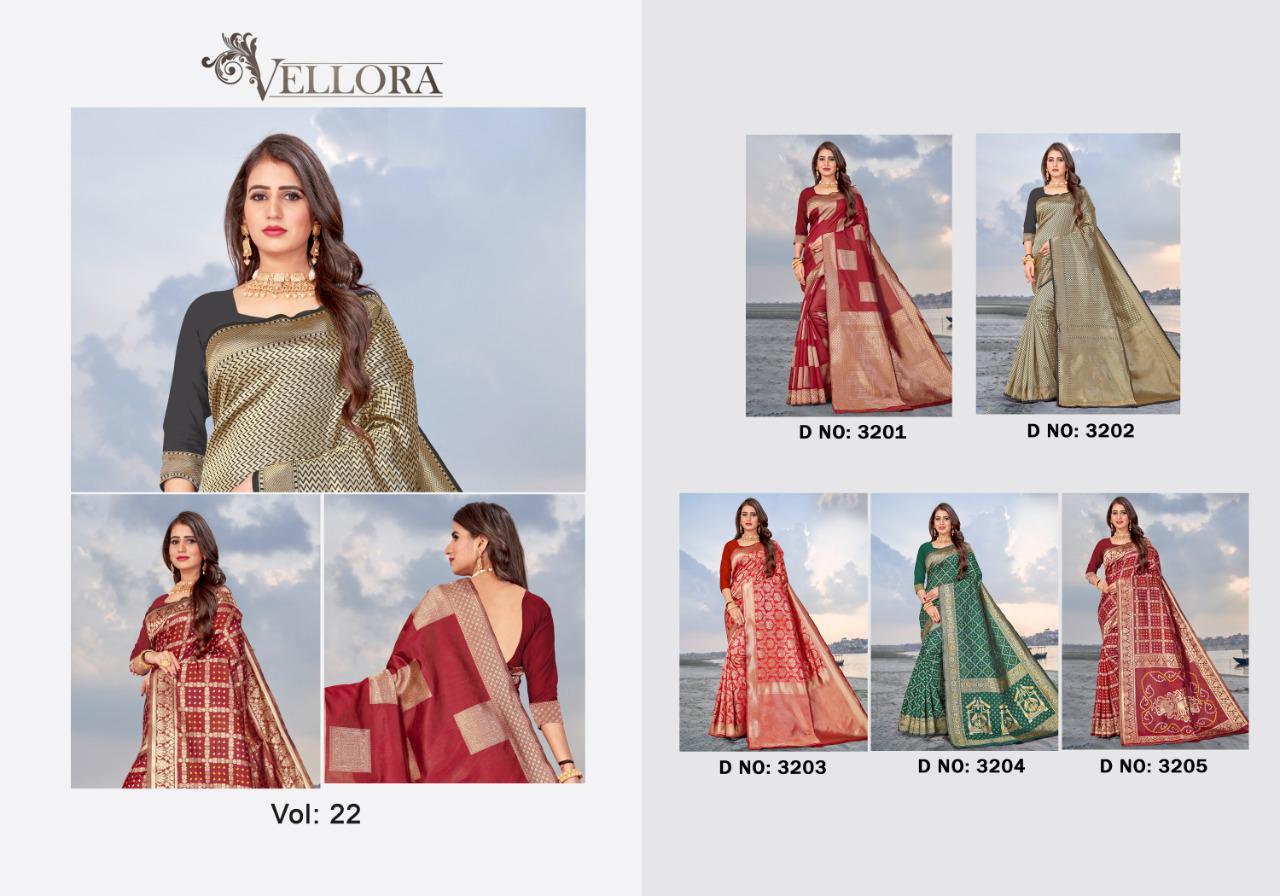 Kesari Exports Launched Vellora Vol 22 Banarsi Silk Fancy Designer Sarees Wholesale Dealer Surat