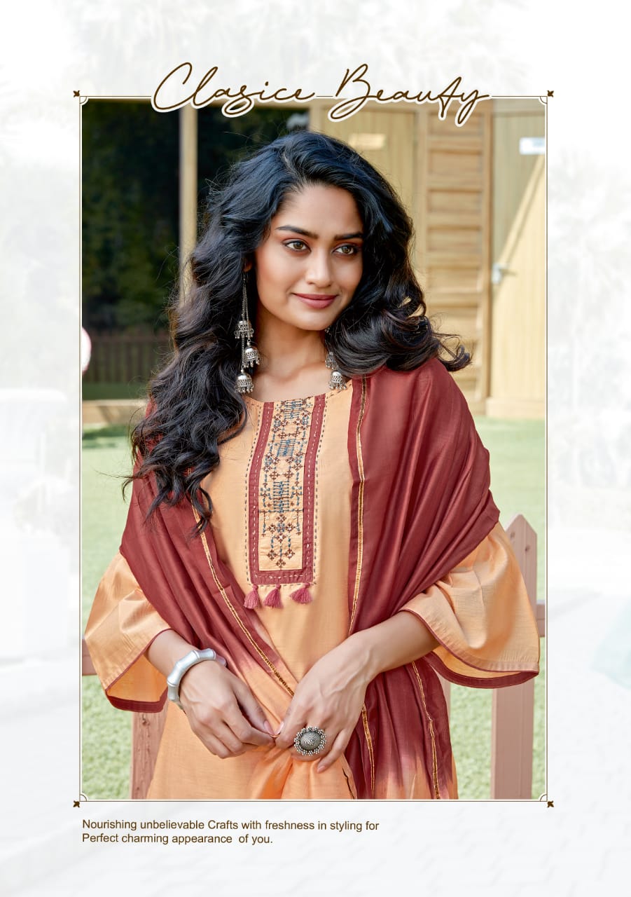 Mittoo Launched Manohari Vol 2 Banarasi Viscose With Work Designer Kurtis And Plazzo Wholesale Dealer Surat