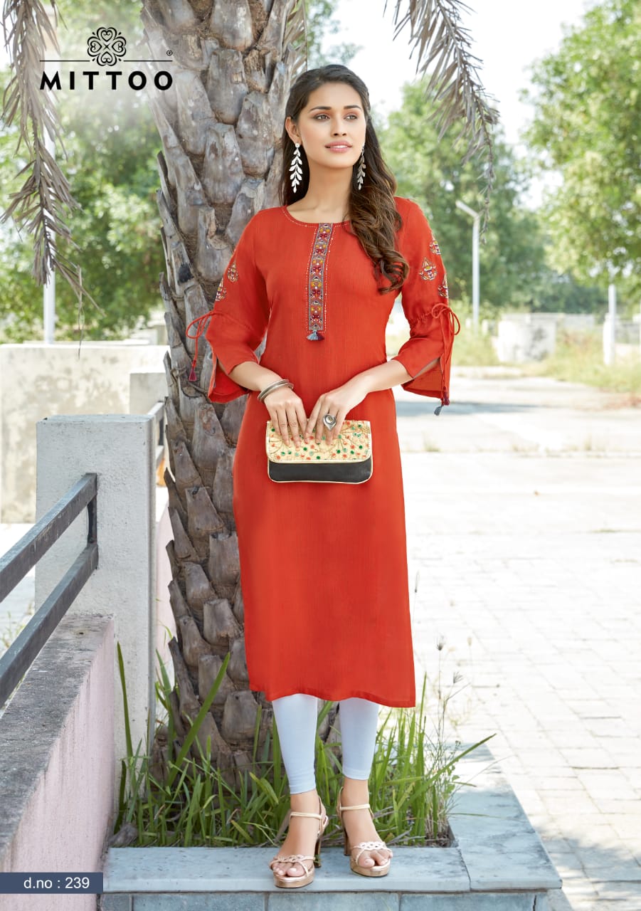 Mittoo Launched Payal Vol 15 Two Tone Viscose Rayon Fancy Designer Kurtis Wholesale Dealer Surat