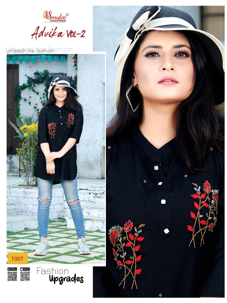Smylee Fashion Launched Advika Vol 2 Heavy Rayon Slub With Handwork Kurtis Wholesale Dealer Surat