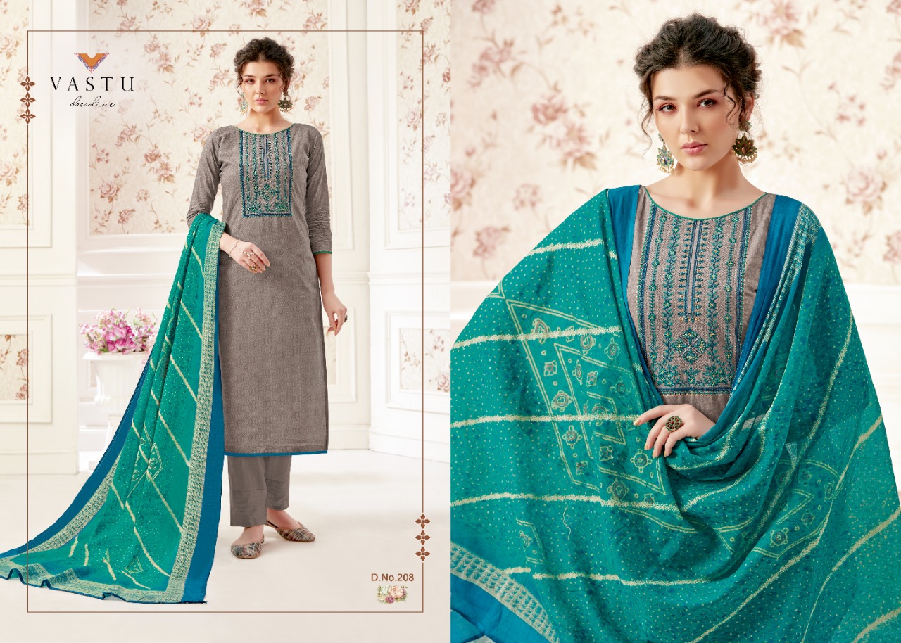 Vastu Tex Launched Netra Vol 2 Lawn Cotton Print With Heavy Work Salwar Suits Wholesale Dealer Surat