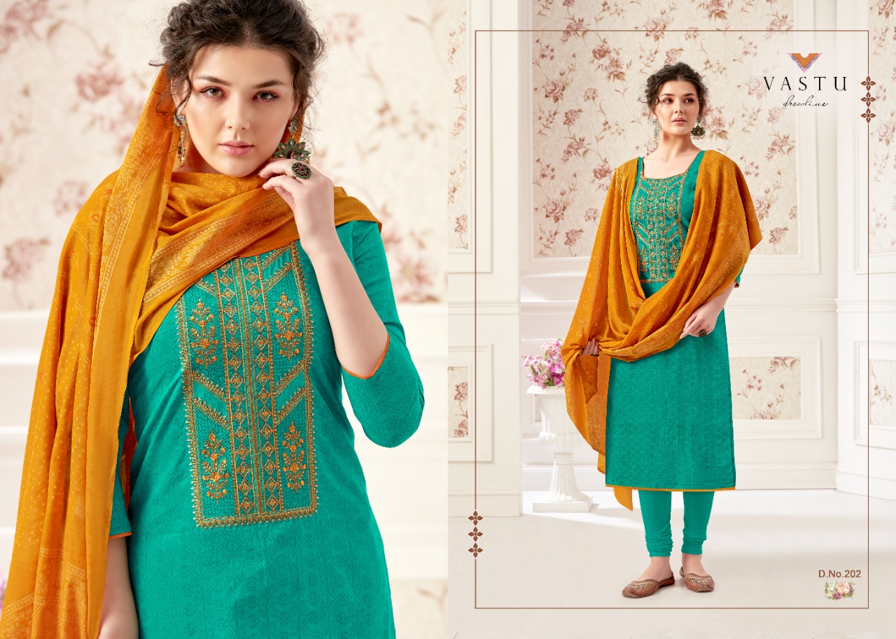 Vastu Tex Launched Netra Vol 2 Lawn Cotton Print With Heavy Work Salwar Suits Wholesale Dealer Surat