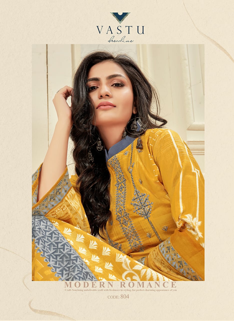 Vastu Tex Launched Samrina Lawn Cotton With Heavy Kashmiri Work Salwar Suits Wholesale Dealer Surat