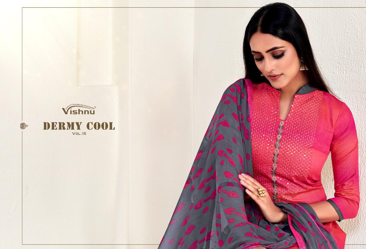 Vishnu Impex Presents Dermy Cool Vol 15 Silk Fancy Designer Salwar Suits