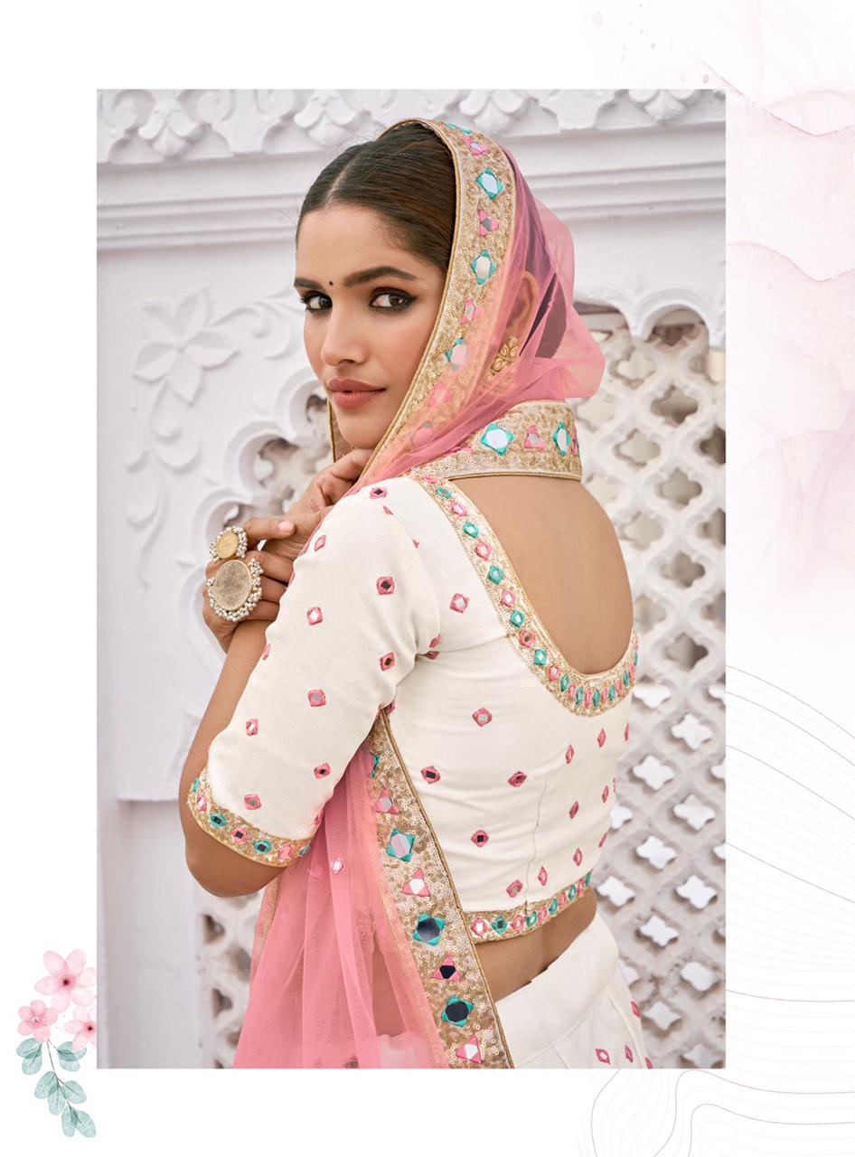 Alizeh Launched Mirror Maze Vol 2 Heavy Silk With Zari Emroidery Mirror Work Wedding Wear Lehengas Wholesale Dealer Surat