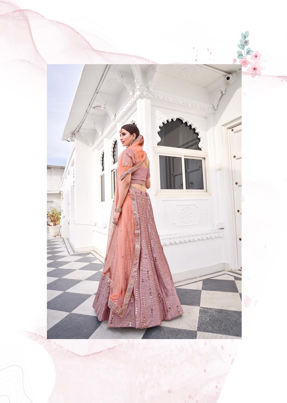 Alizeh Launched Mirror Maze Vol 2 Heavy Silk With Zari Emroidery Mirror Work Wedding Wear Lehengas Wholesale Dealer Surat