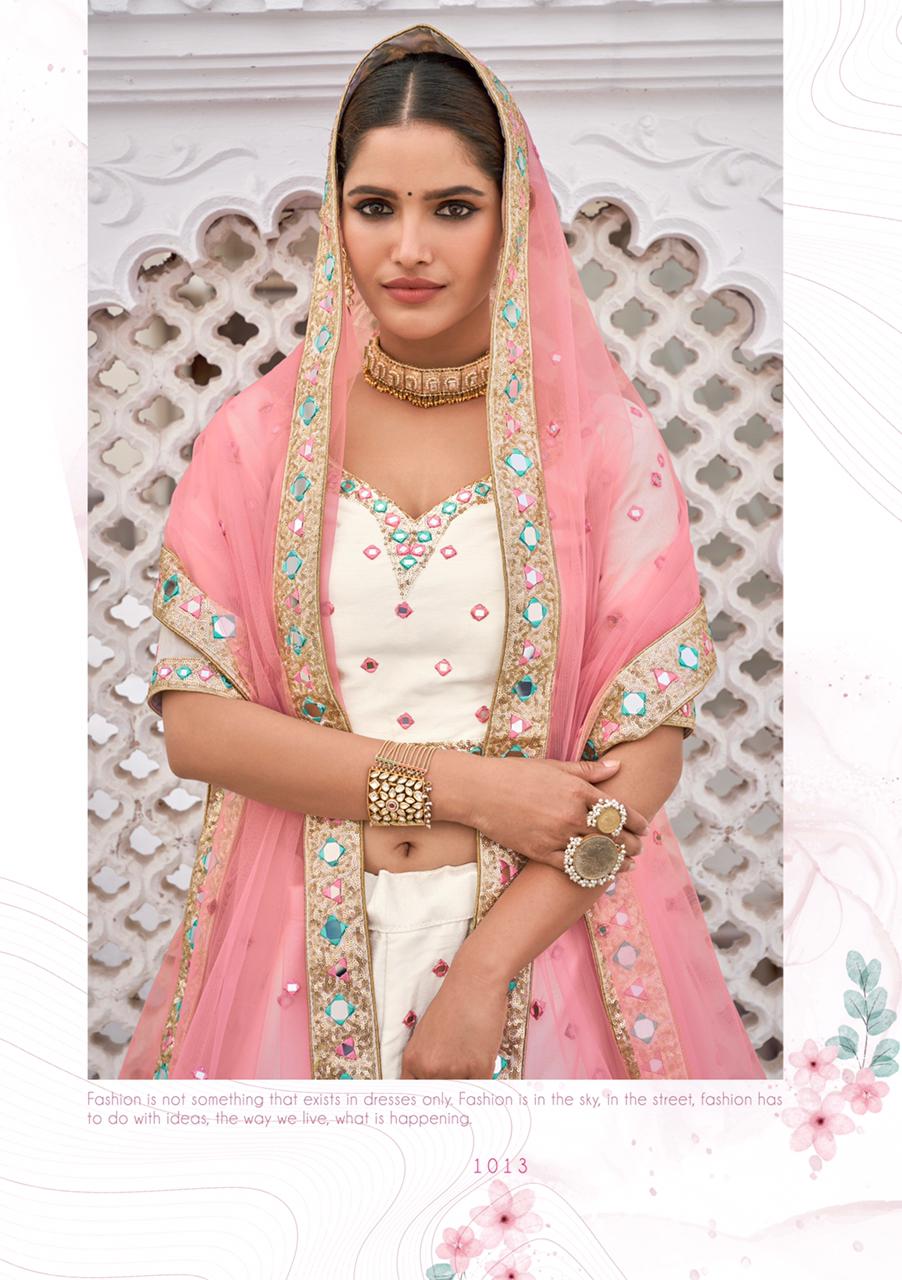 Alizeh Launched Mirror Maze Vol 2 Heavy Silk With Zari Emroidery Mirror Work Wedding Wear Lehengas Wholesale Dealer Surat