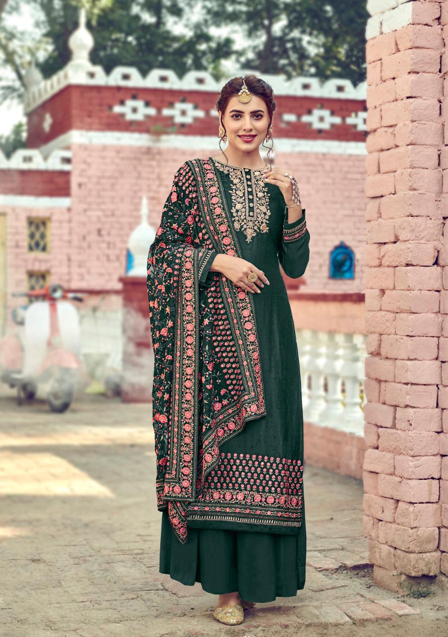 Eba Lifestyle Launched Muskan Pure Viscose Opada With Heavy Embroidery Work Salwar Suits Wholesale Dealer Surat