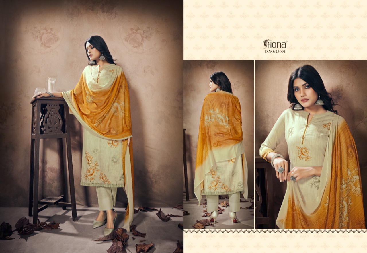 Fiona Launched Nazakat Pure Jam Silk With Embroidery Handwork Fancy Dress Material Suits Wholesale Dealer Surat