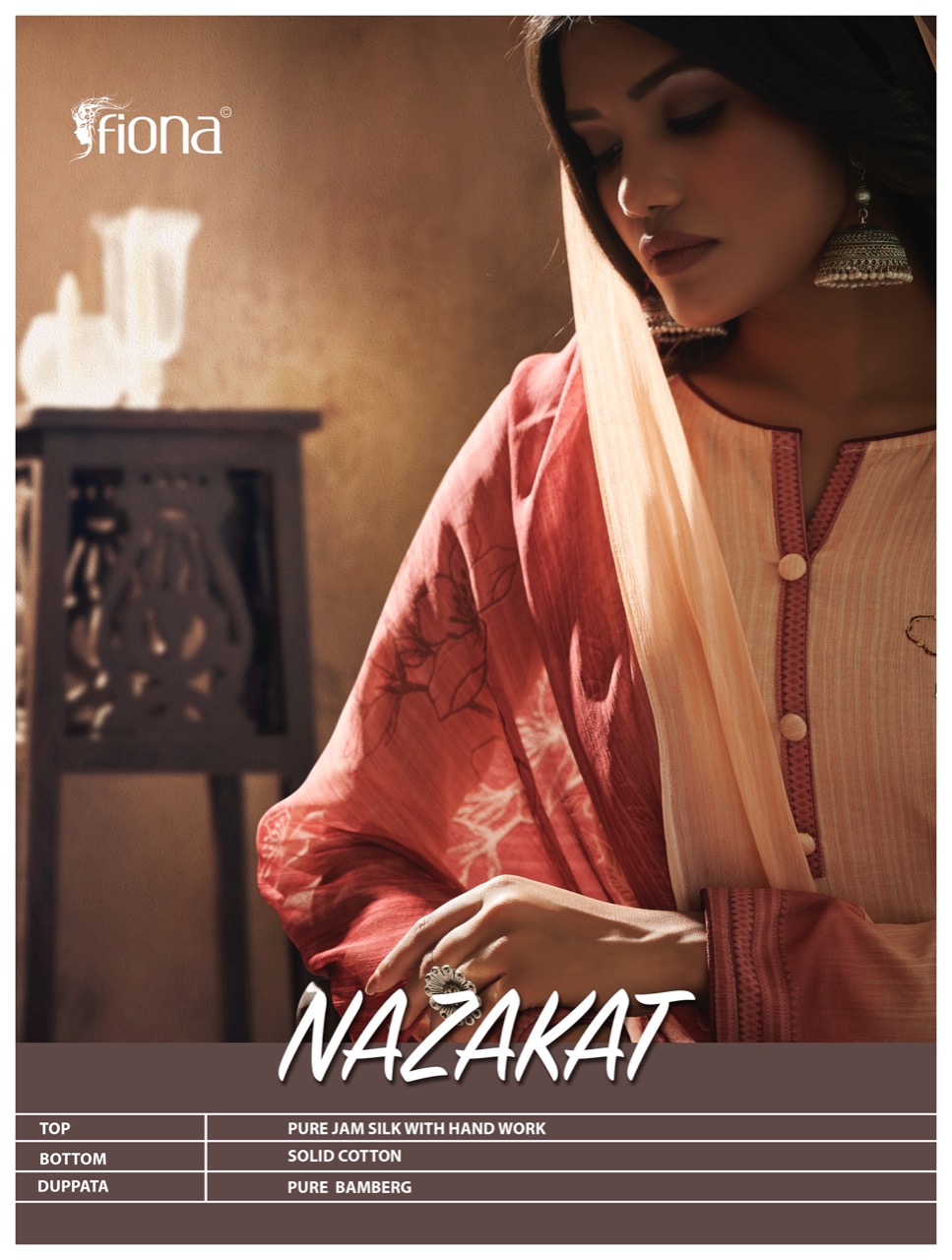 Fiona Launched Nazakat Pure Jam Silk With Embroidery Handwork Fancy Dress Material Suits Wholesale Dealer Surat
