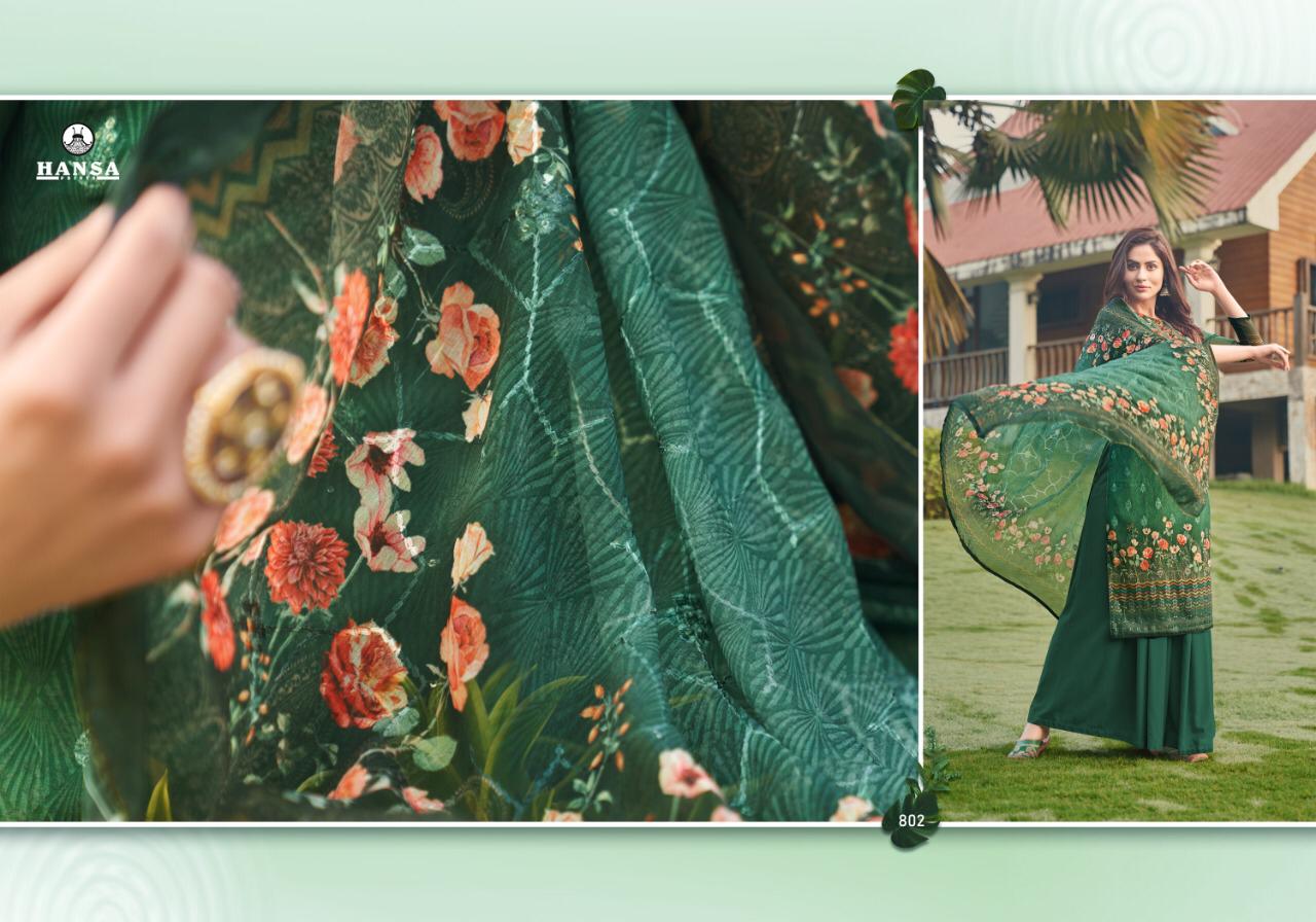 Hansa Husna Launched Bhavya Georgette Digital Print With Work Fancy Designer Salwar Kameez Wholesale Dealer Surat