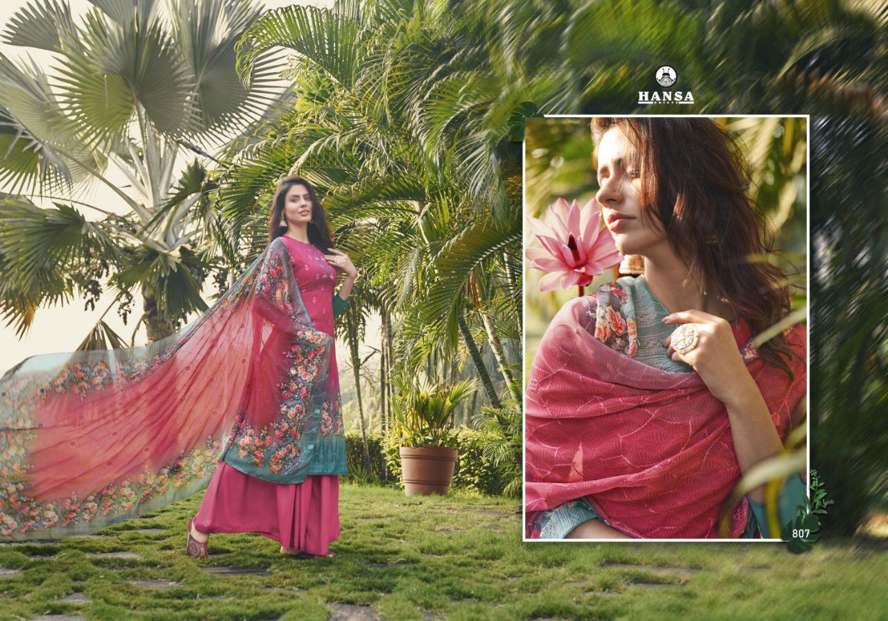 Hansa Husna Launched Bhavya Georgette Digital Print With Work Fancy Designer Salwar Kameez Wholesale Dealer Surat