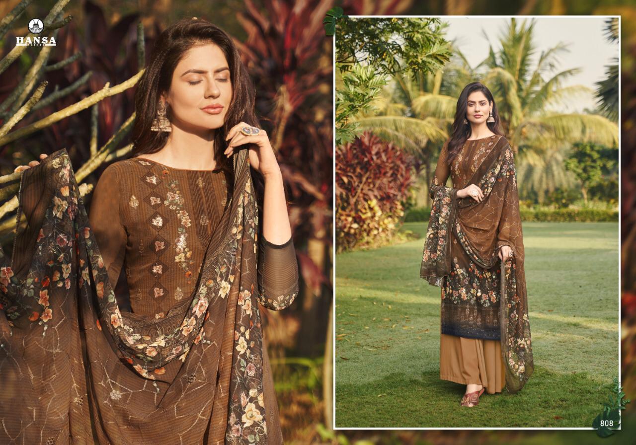 Hansa Husna Launched Bhavya Georgette Digital Print With Work Fancy Designer Salwar Kameez Wholesale Dealer Surat