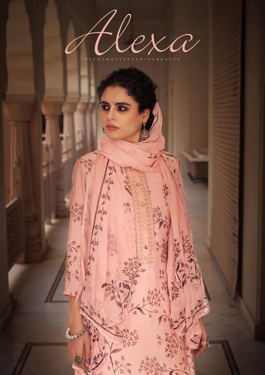 Sargam Prints Launched Alexa Pure Cotton Silk Print With Embroidery Patti Salwar Suits Wholesale Dealer Surat