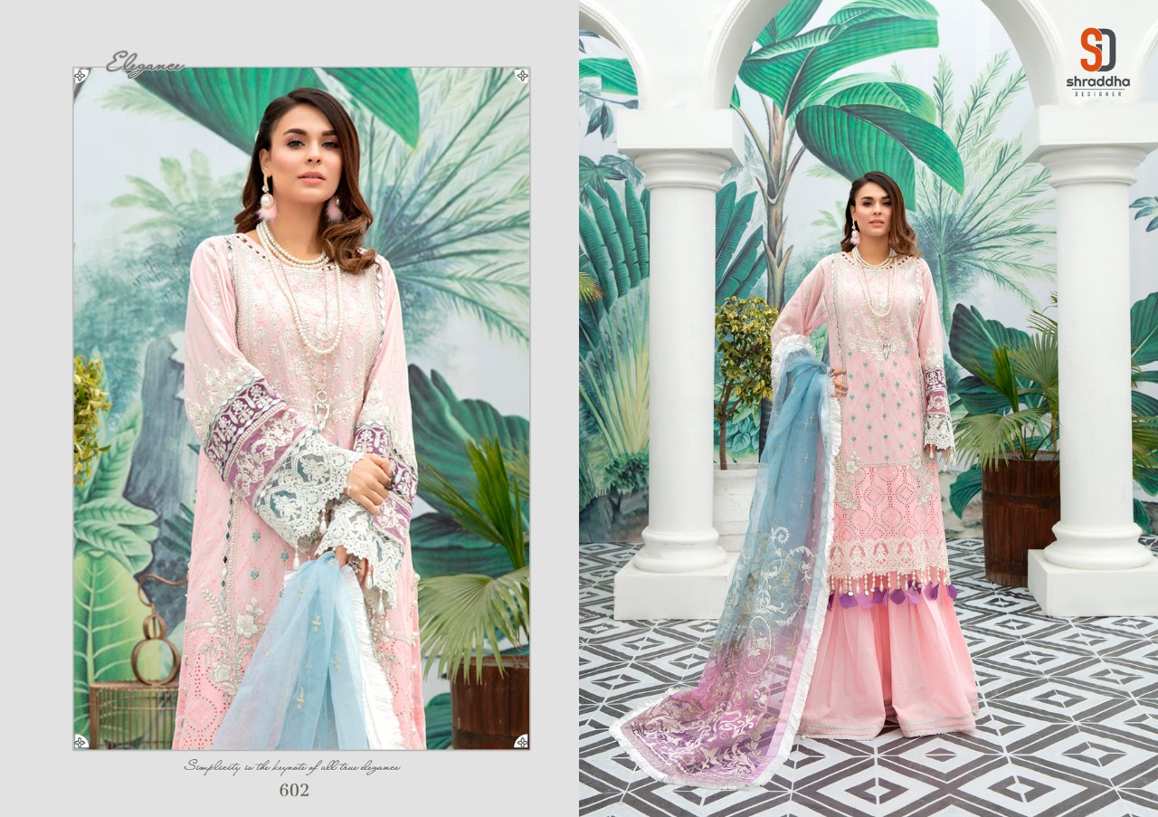 Shraddha Designer Launched Charizma Vol 4 Cambric Cotton With Chicken Embroidery Work Pakistani Suits Wholesale Dealer Surat