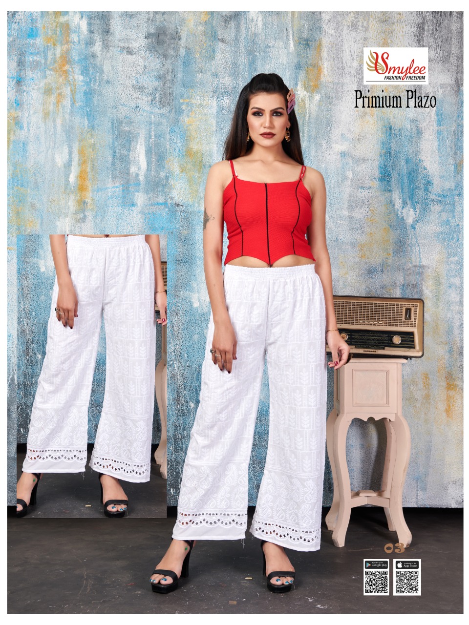Smylee Fashion Launched Premium Plazo Vol 2 Rayon With Heavy Chicken Sequence Work Plazzo Wholesale Dealer Surat