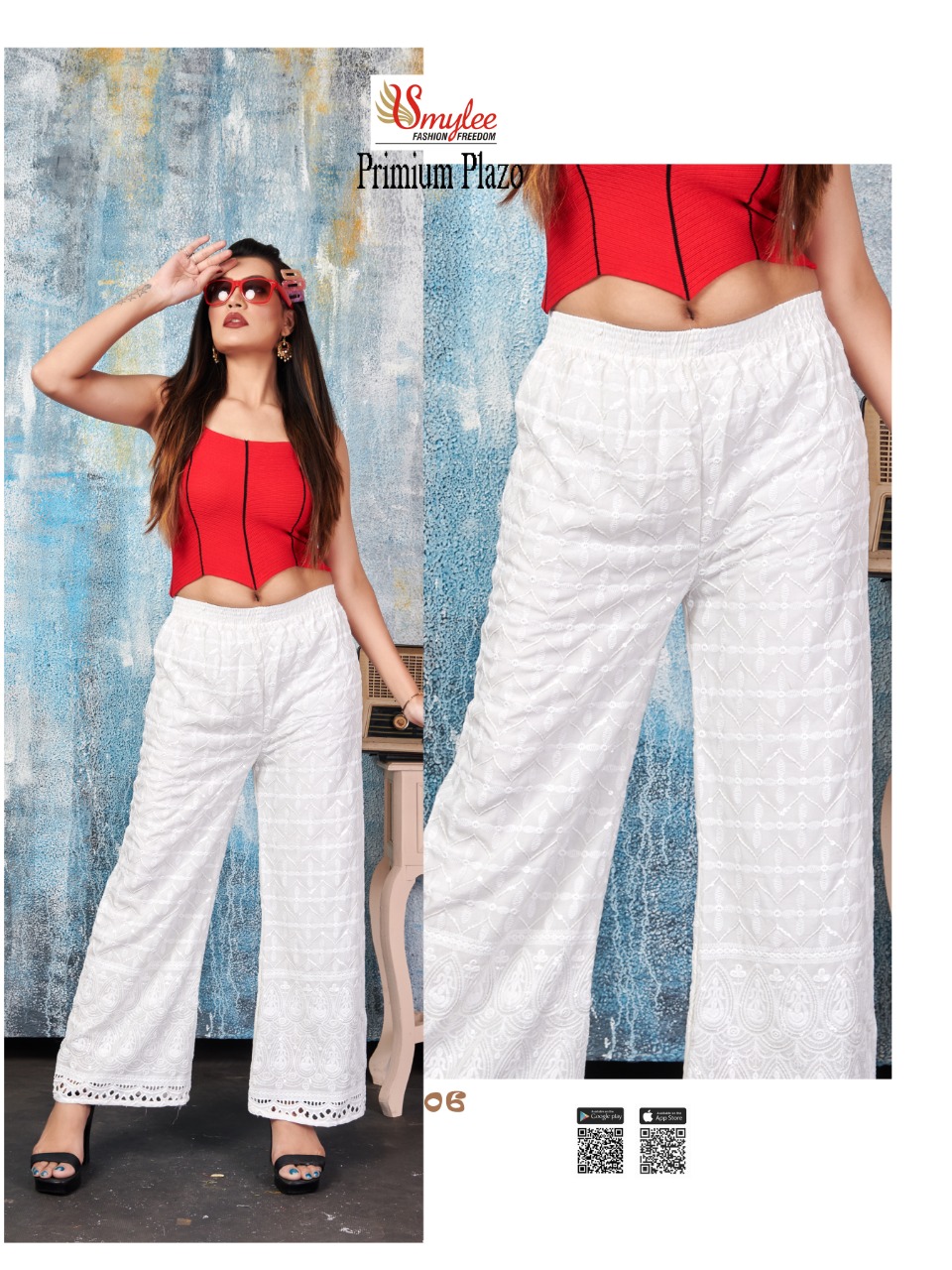 Smylee Fashion Launched Premium Plazo Vol 2 Rayon With Heavy Chicken Sequence Work Plazzo Wholesale Dealer Surat