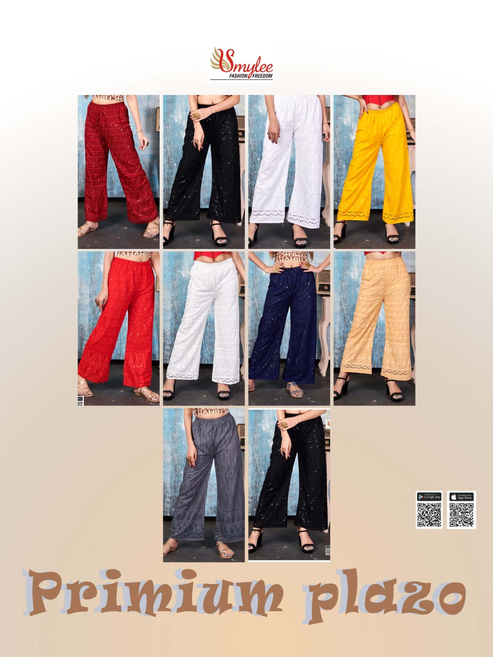 Smylee Fashion Launched Premium Plazo Vol 2 Rayon With Heavy Chicken Sequence Work Plazzo Wholesale Dealer Surat