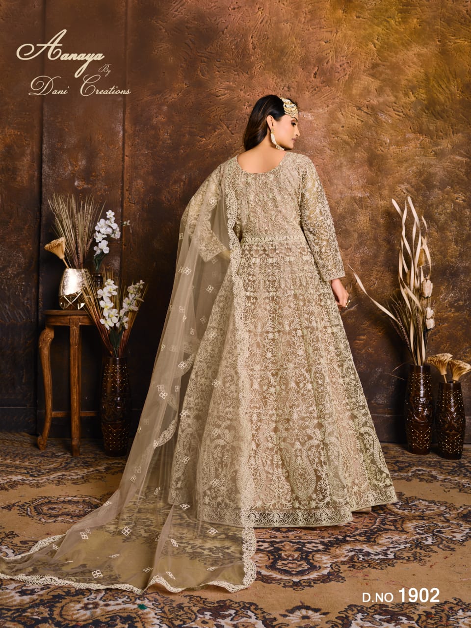 DANI CREATION AANAYA VOL 119 NET HEAVY DESIGNER PARTY WEAR GOWN DRESS