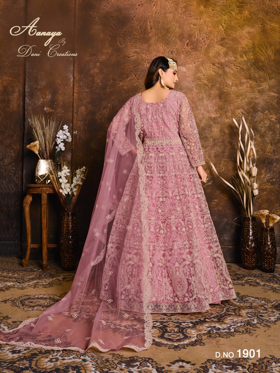 DANI CREATION AANAYA VOL 119 NET HEAVY DESIGNER PARTY WEAR GOWN DRESS