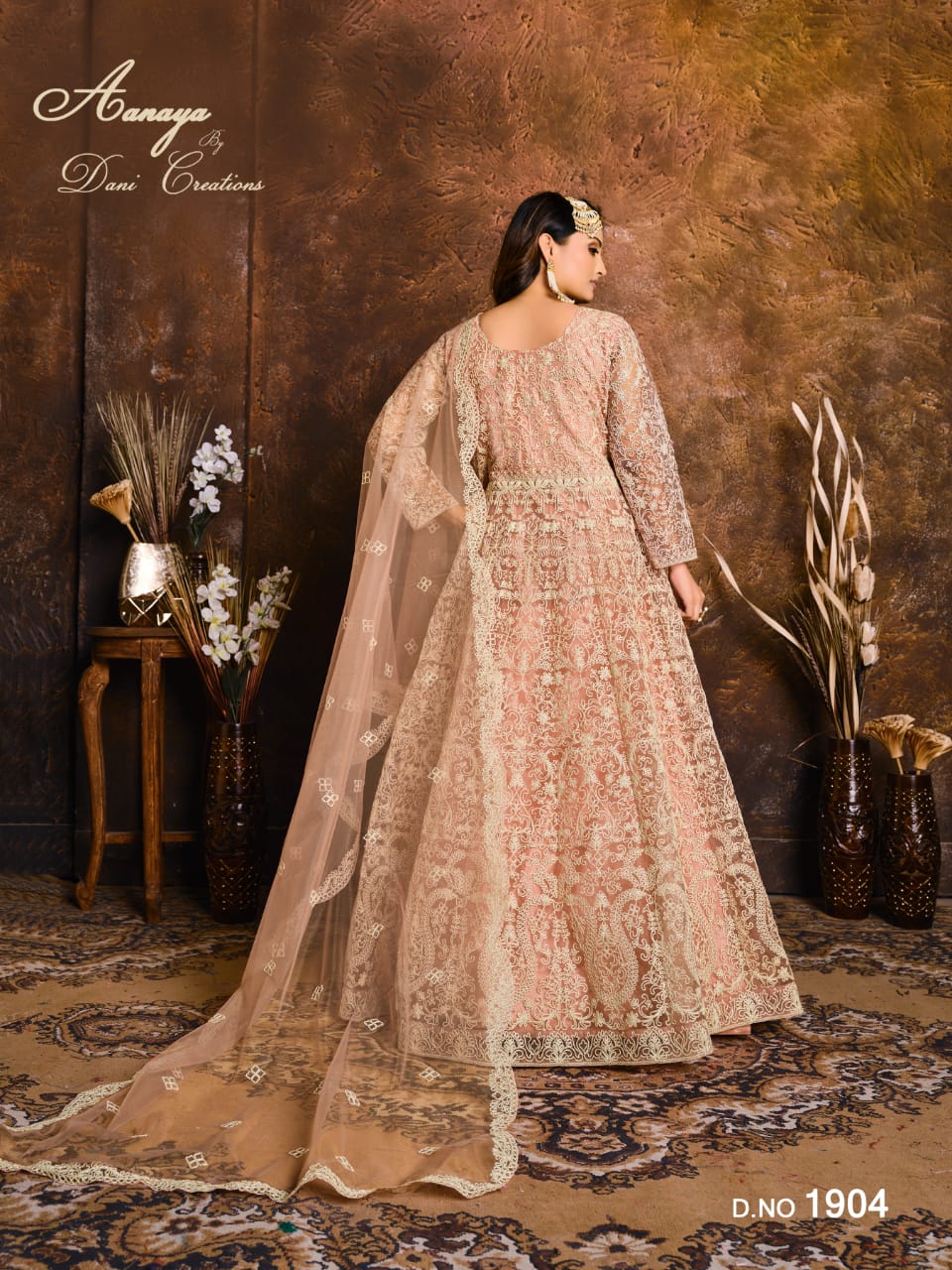 DANI CREATION AANAYA VOL 119 NET HEAVY DESIGNER PARTY WEAR GOWN DRESS
