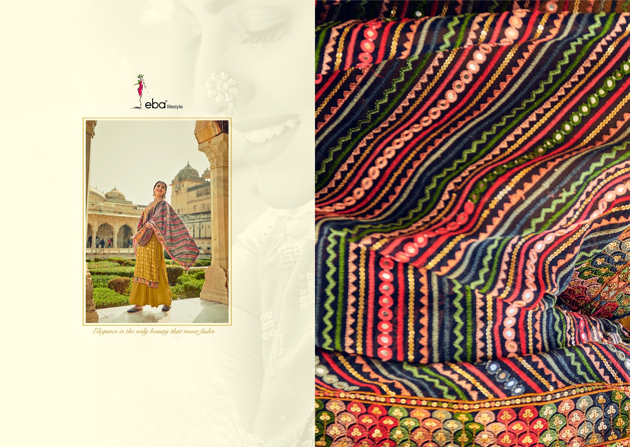 Eba Lifestyle Presents Ashpreet Vol 2 Heavy Chinon With Heavy Embroidery Daimond Work Salwar Suits Wholesale Dealer Surat