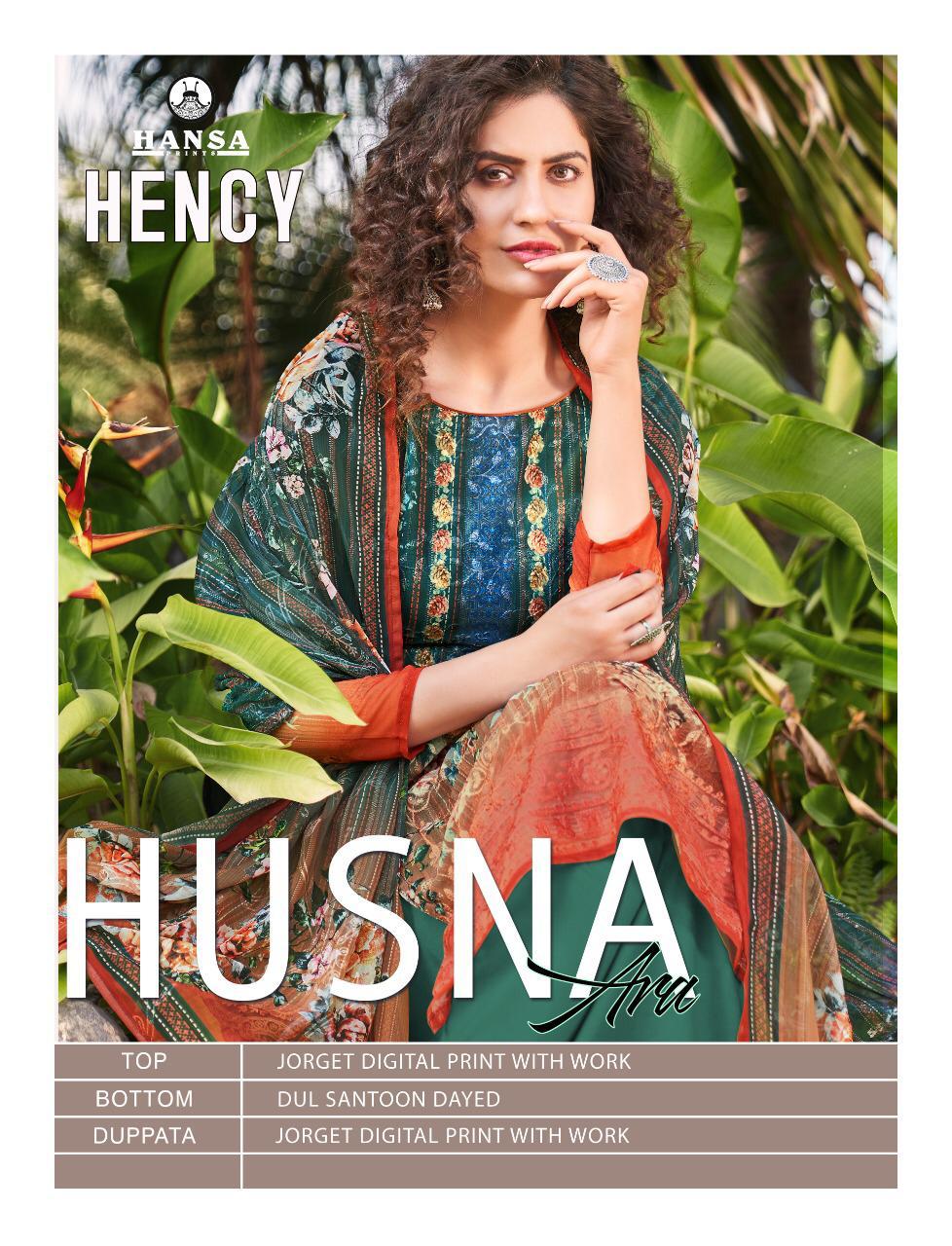 Hansa Launched Hency Georgette Digital Print With Work Fancy Designer Salwar Kameez Wholesale Dealer Surat