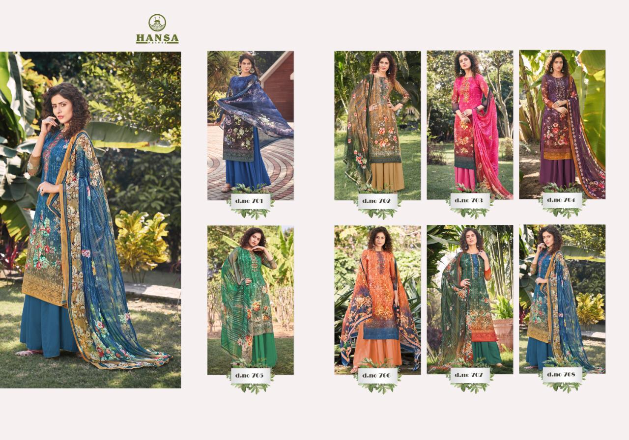 Hansa Launched Hency Georgette Digital Print With Work Fancy Designer Salwar Kameez Wholesale Dealer Surat