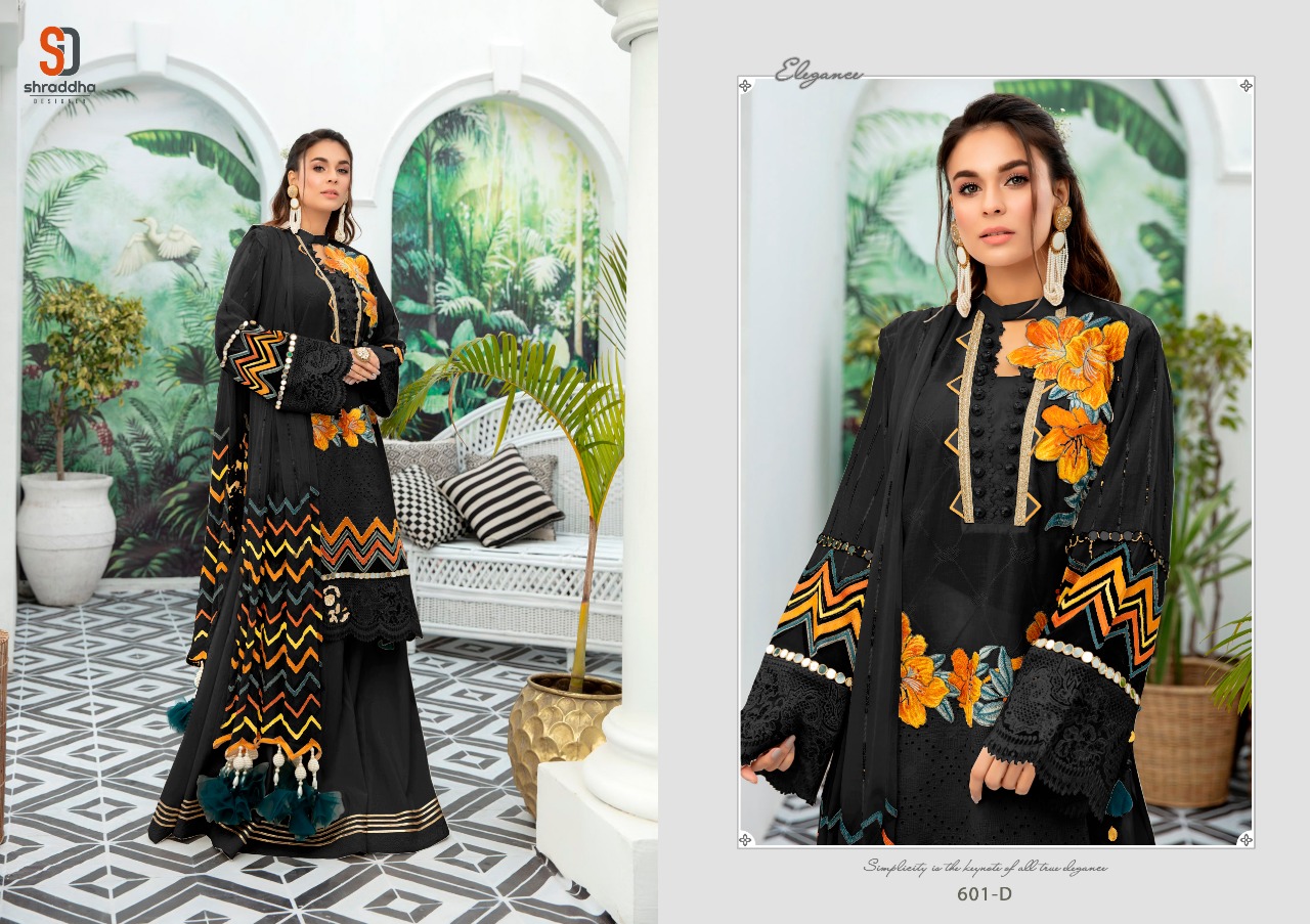 Shraddha Designer Launched Charizma Colour Edition Cambric Cotton With Chicken Embroidery Pakistani Suits Wholesaler Surat