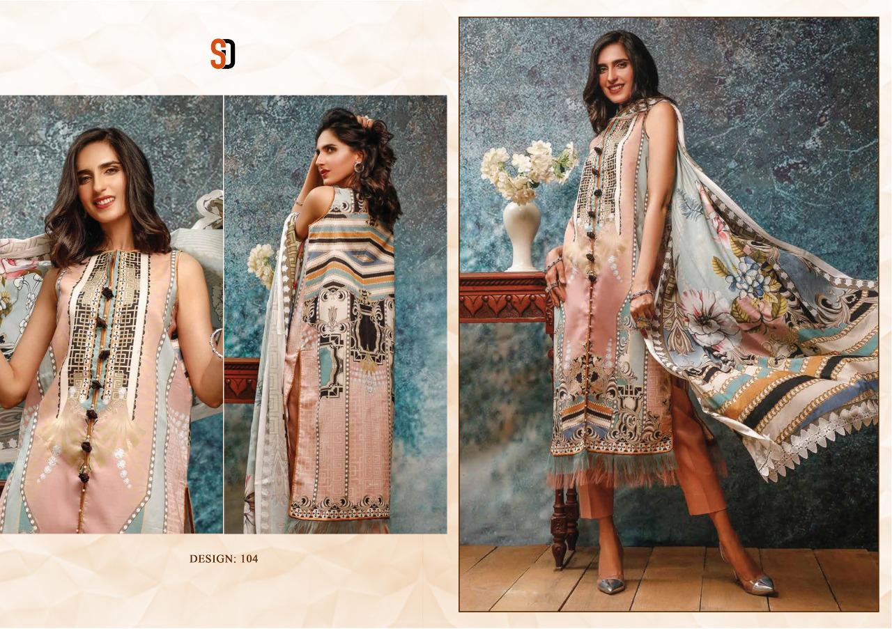 Shraddha Designer Launched Mahgul Vol 1 Lawn Cotton Print With Heavy Embroidery Work Salwar Suits Wholesale Dealer Surat
