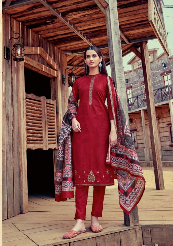 Vastu Tex Jamdani Vol 1 Pure Lawn Print With Neck Daman Work Dress Material Salwar Suits Wholesale Dealer Surat