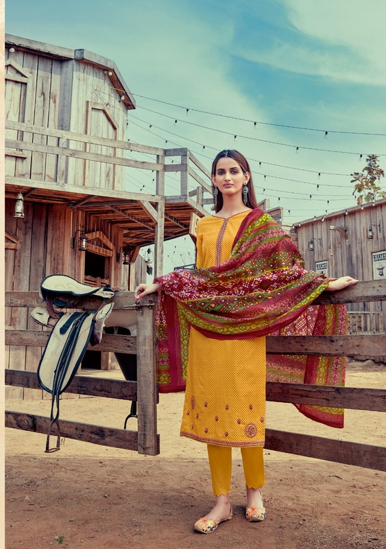 Vastu Tex Jamdani Vol 1 Pure Lawn Print With Neck Daman Work Dress Material Salwar Suits Wholesale Dealer Surat