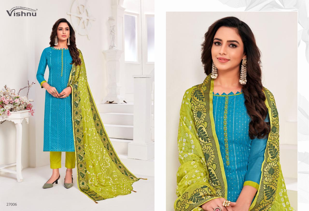 Vishnu Impex Presents Bandhej Vol 3 Modal Silk With Embroidery Work Dress Material Suits Wholesale Dealer Surat
