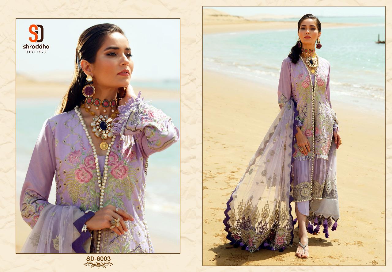 Shraddha Designer Charizma Vol 6 Pure Cambric Cotton With Chicken Heavy Embroidery Work Salwar Kameez Wholesale Dealer Surat