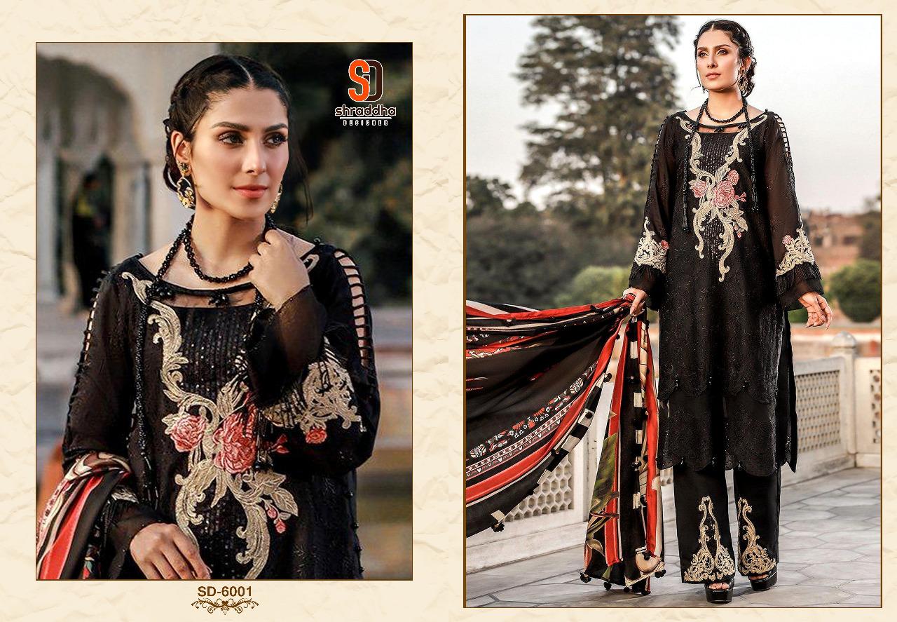 Shraddha Designer Charizma Vol 6 Pure Cambric Cotton With Chicken Heavy Embroidery Work Salwar Kameez Wholesale Dealer Surat