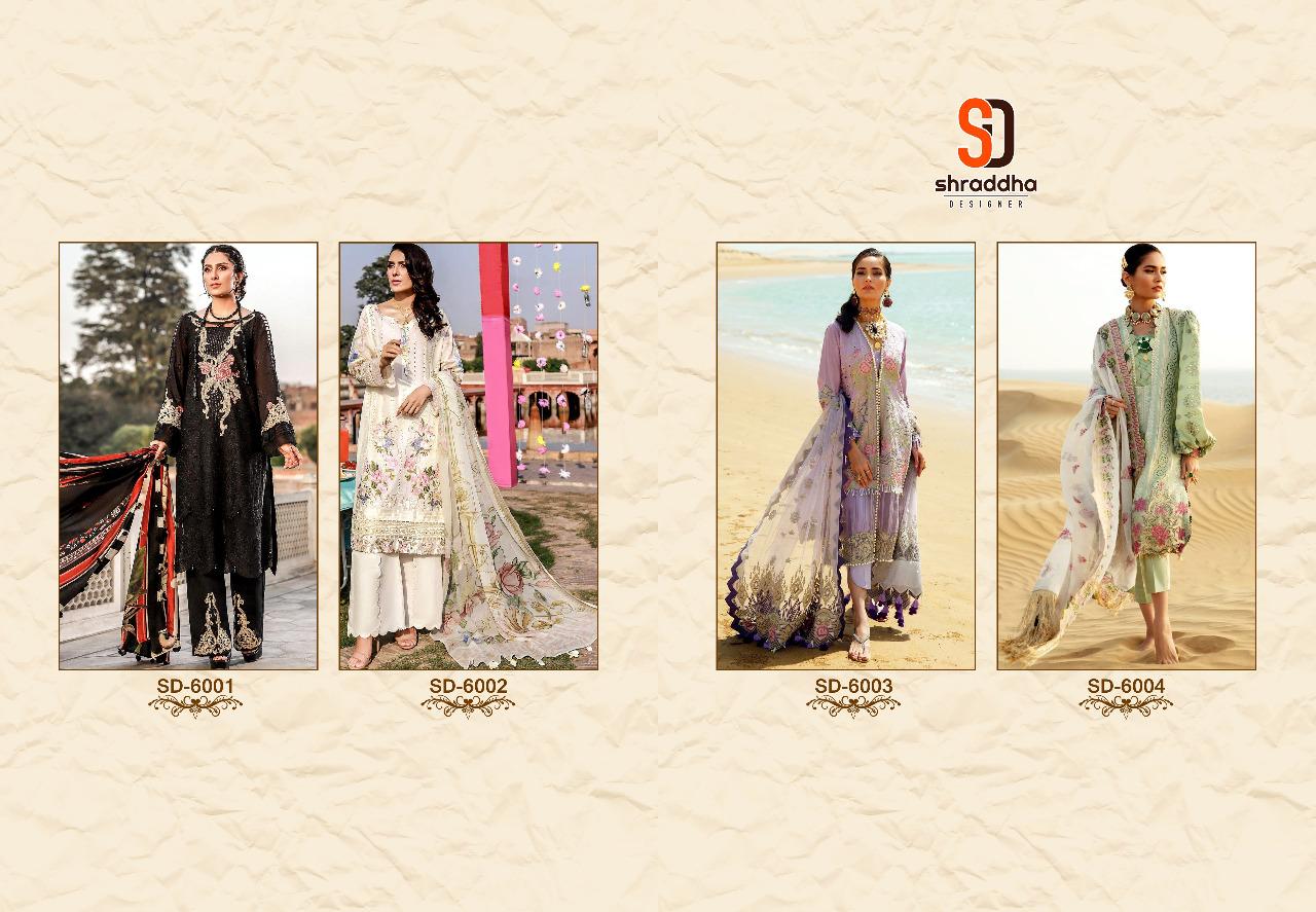 Shraddha Designer Charizma Vol 6 Pure Cambric Cotton With Chicken Heavy Embroidery Work Salwar Kameez Wholesale Dealer Surat