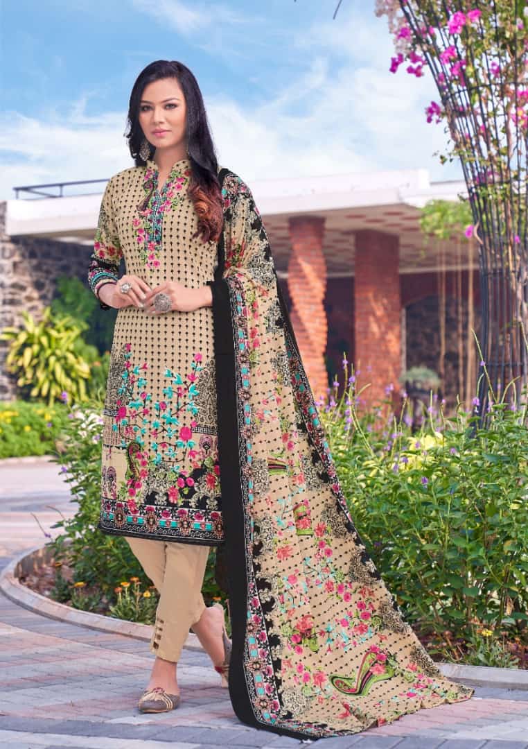 Mishri Creation Lawn Cotton Vol 6 Fabric Lawn Cotton With Karachi Style Print Salwar Suits Wholesale Dealer Surat