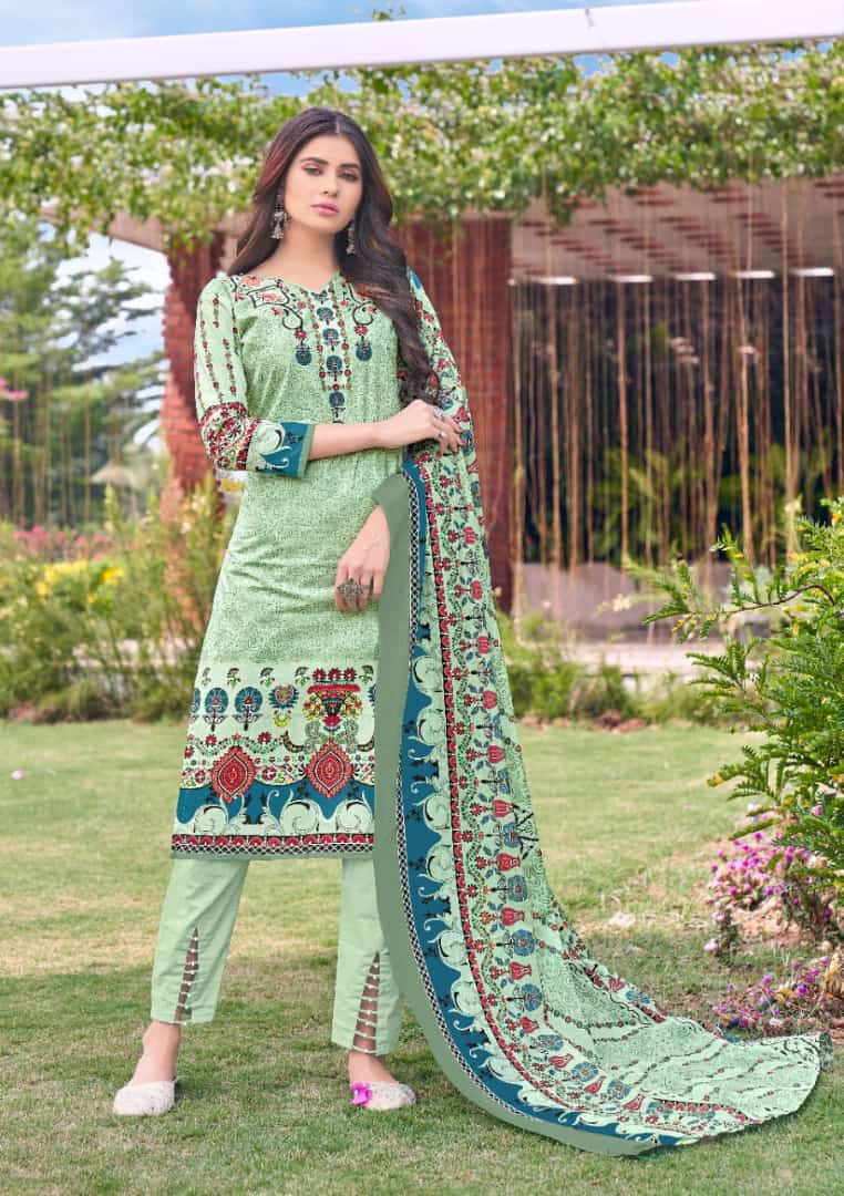 Mishri Creation Lawn Cotton Vol 6 Fabric Lawn Cotton With Karachi Style Print Salwar Suits Wholesale Dealer Surat
