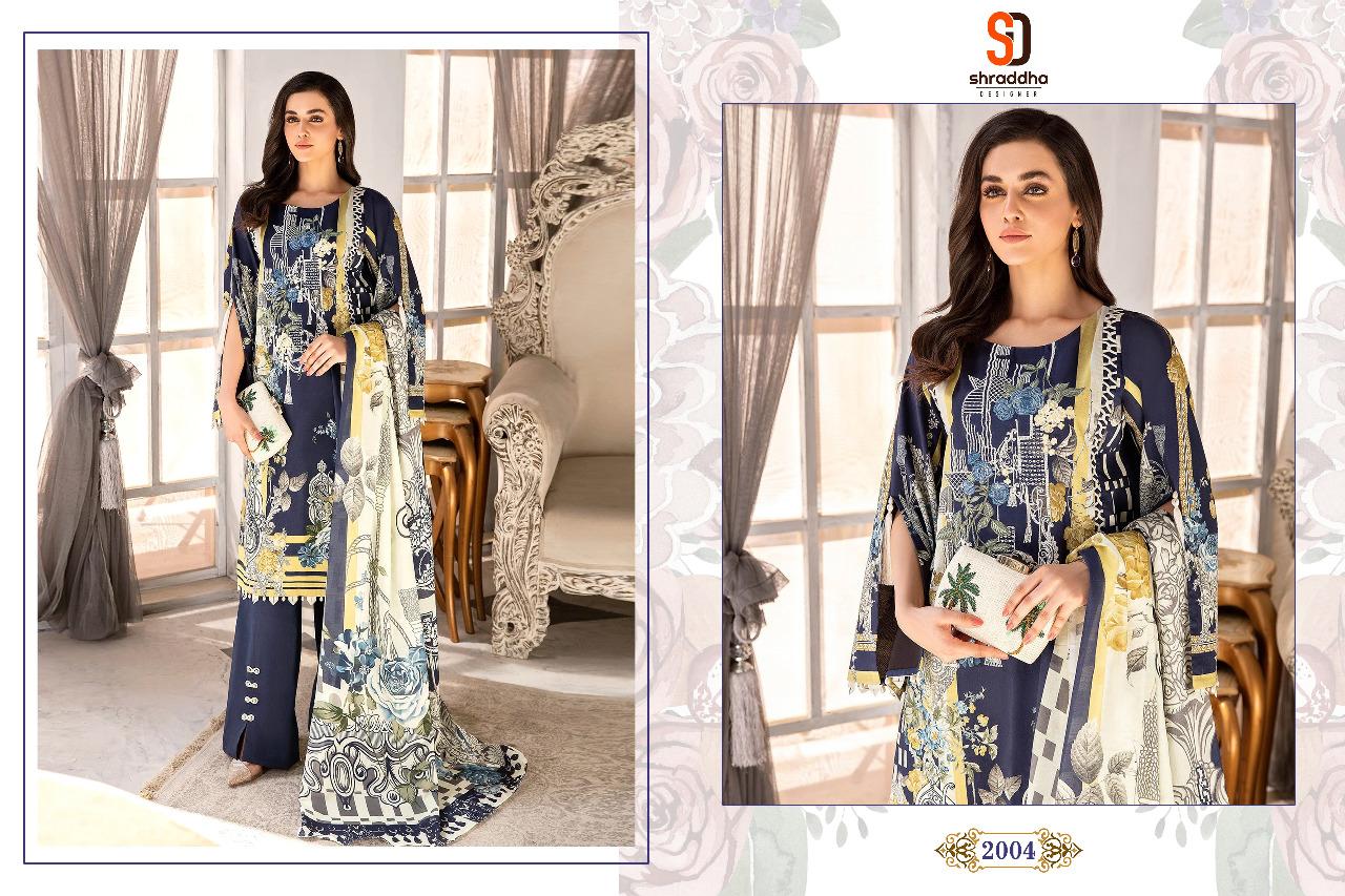 Shraddha Designer Marjjan Vol 2 Lawn Cotton Printed With Embroidery Work Salwar Suits Wholesale Dealer Surat