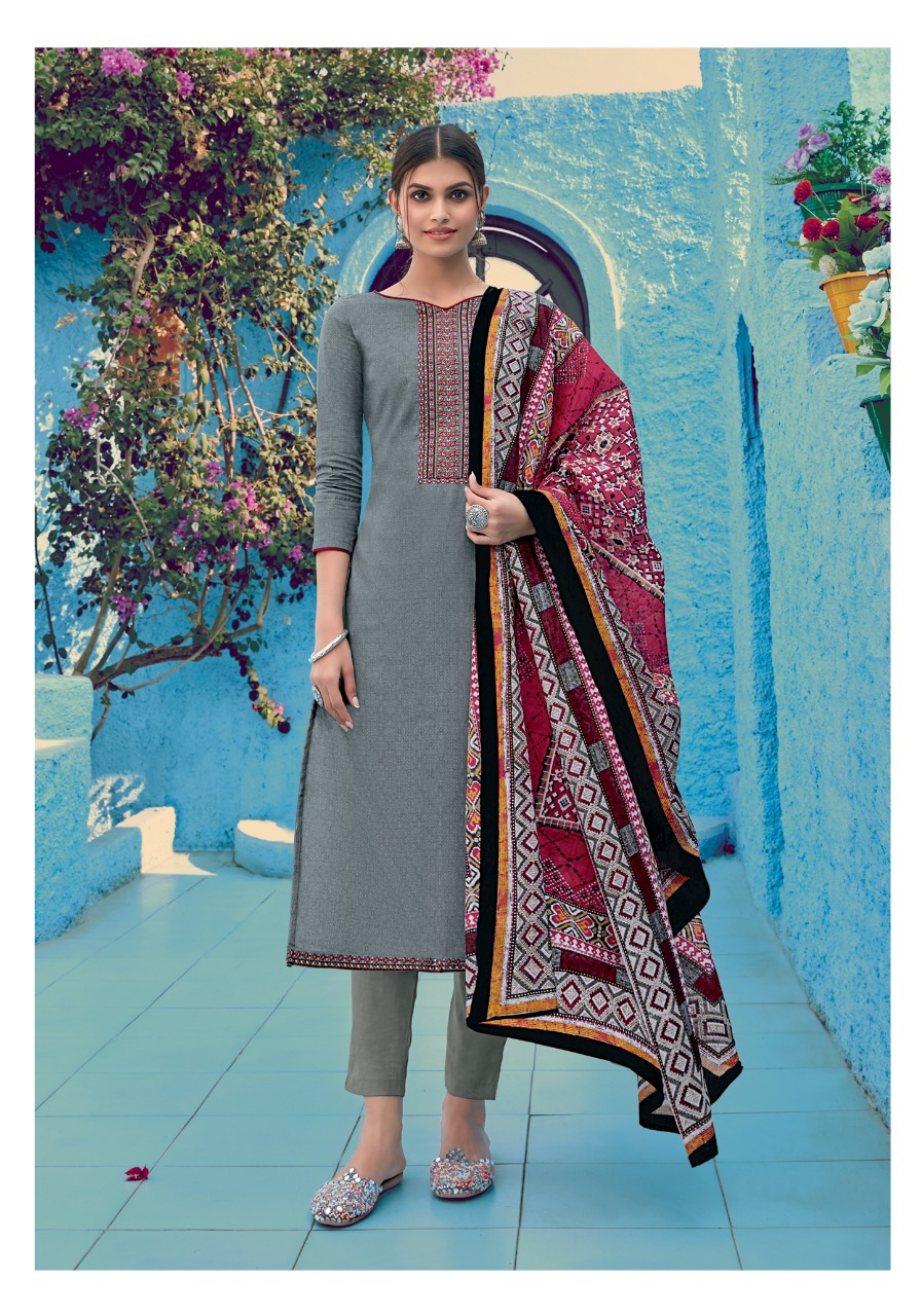 Vastu Tex Ikkat Patola Vol 2 Pure Lawn Print Neck Daman Embroidery Work Dress Material Salwar Suits Wholesale Dealer Surat