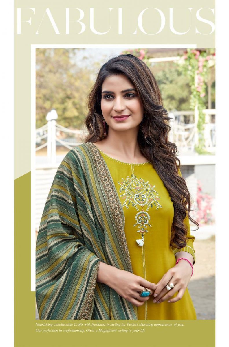 Mittoo Fashion Mahendi Vol 2 Heavy Rayon With Embroidery Hand Work Casual Wear Kurtis Wholesale Dealer Surat