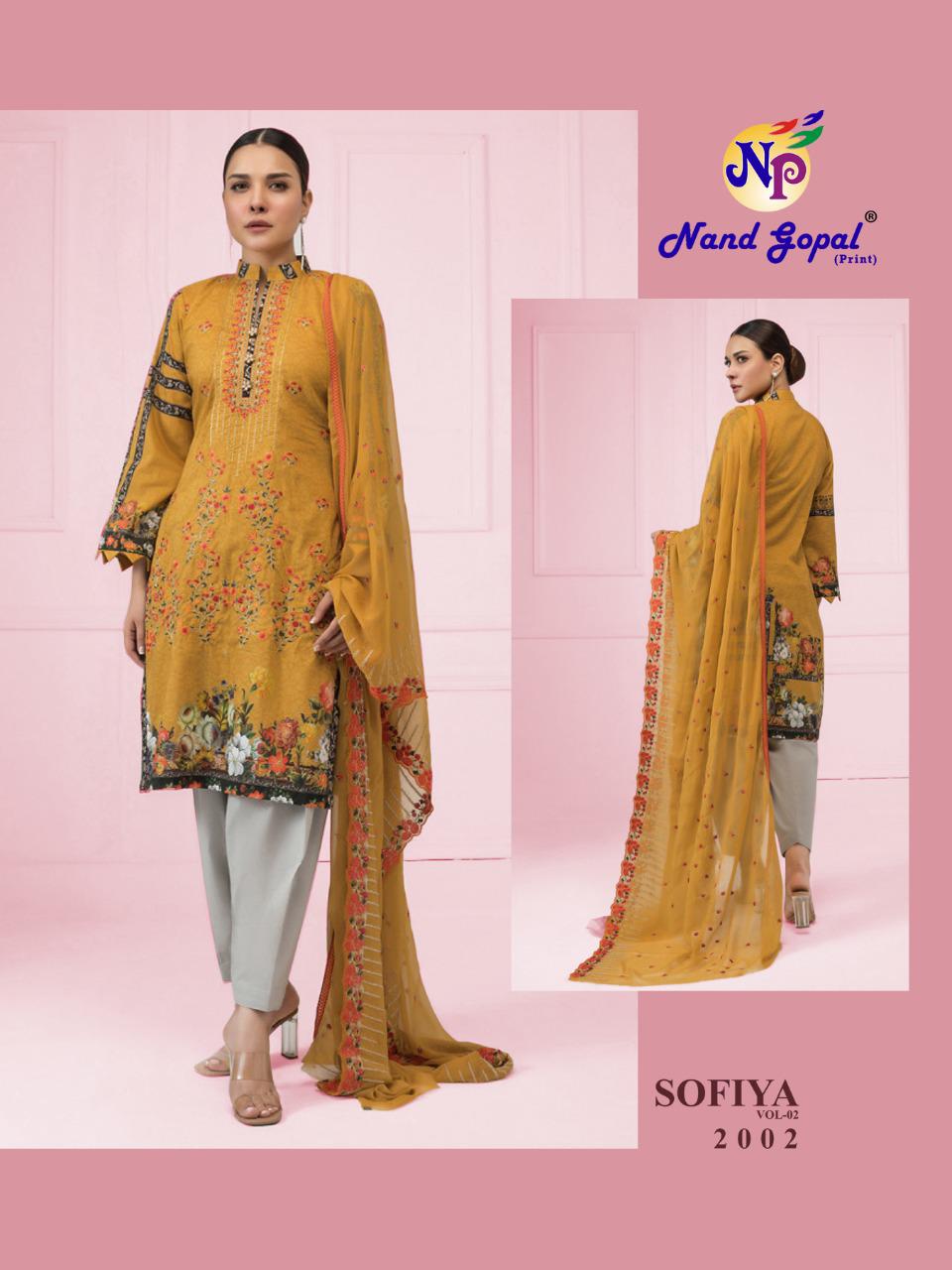 Nandgopal Sofiya Vol 2 Heavy Pure Cotton With Karachi Style Print Dress Material Salwar Suits Wholesale Dealer Surat