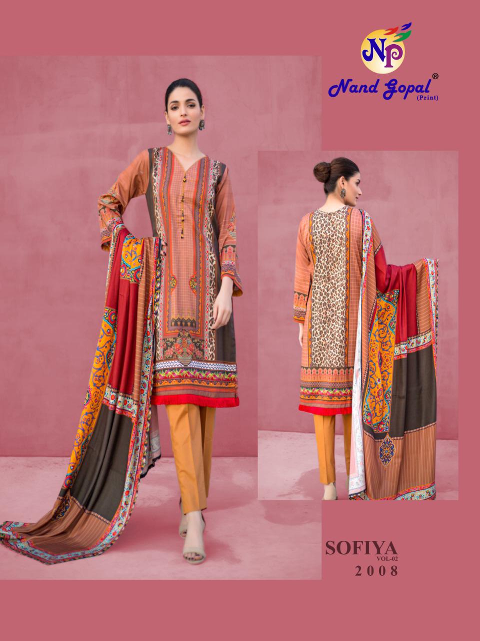 Nandgopal Sofiya Vol 2 Heavy Pure Cotton With Karachi Style Print Dress Material Salwar Suits Wholesale Dealer Surat