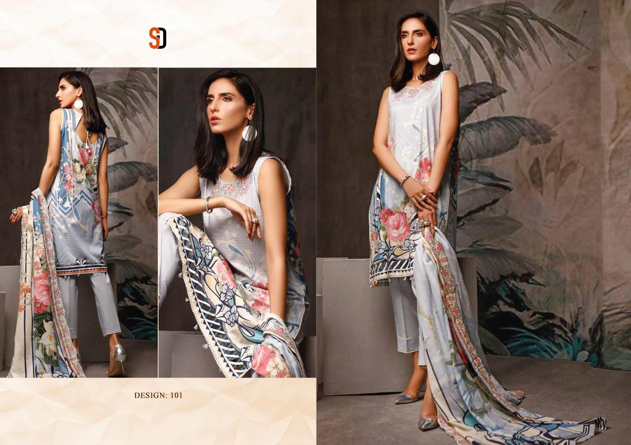 Shraddha Designer Mahgul Nx Lawn Cotton Printed With Heavy Embroidery Work Dress Material Salwar Suits Wholesaler Surat