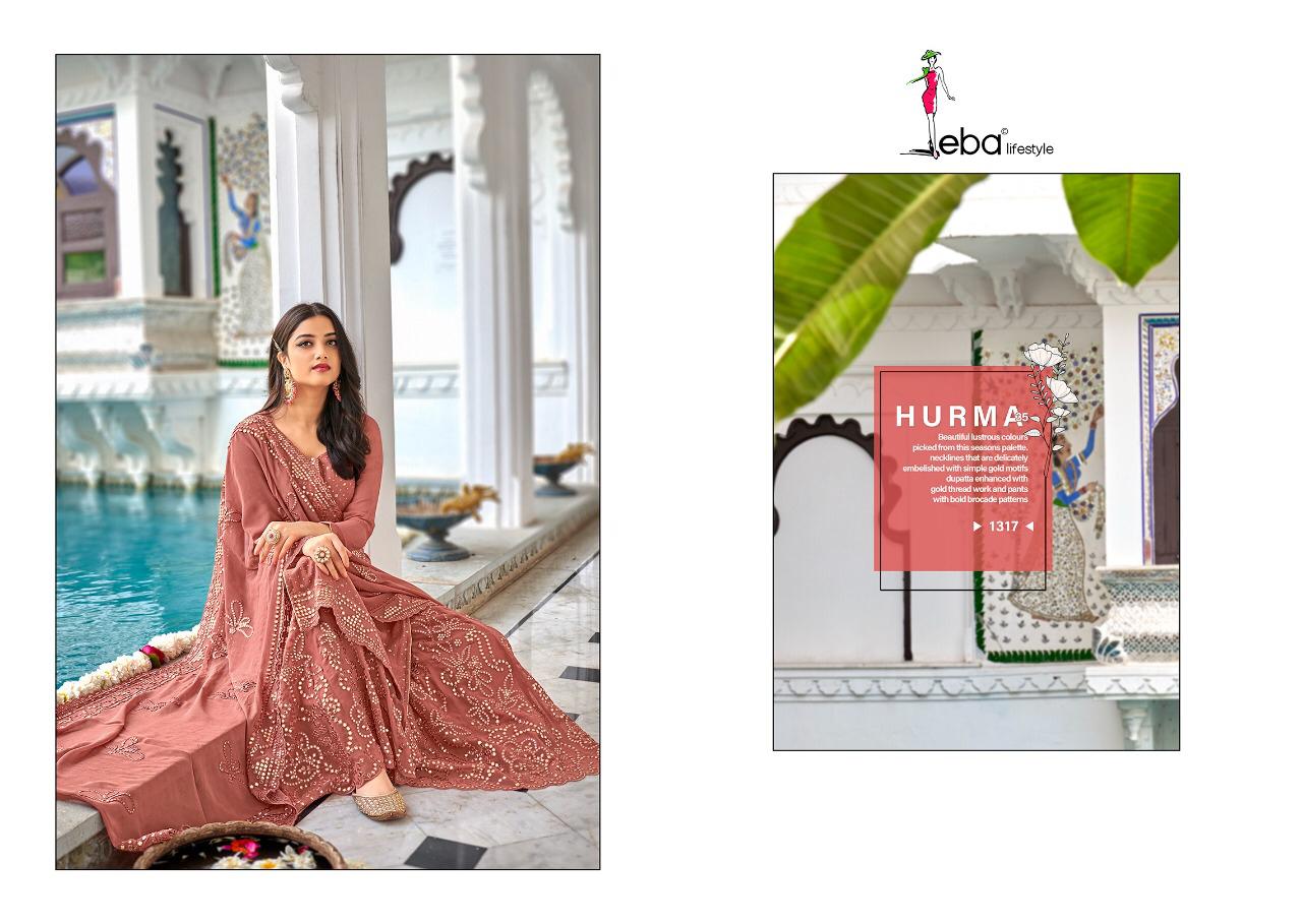 Eba Lifestyle Hurma Vol 35 Fox Georgette With Fancy Embroidery Work Pakistani Style Salwar Kameez Wholesale Dealer Surat
