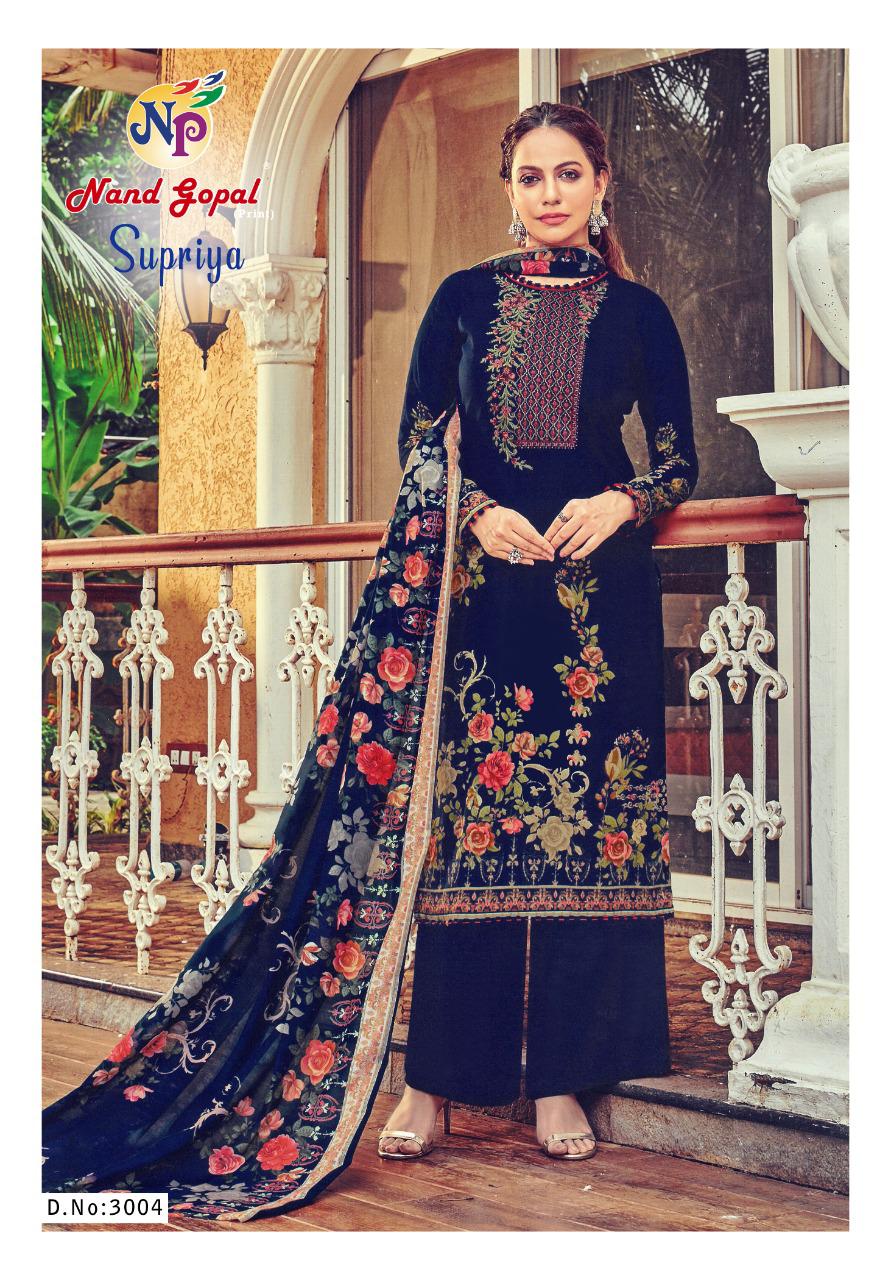 Nand Gopal Supriya Vol 3 Heavy Pure Cotton With Karachi Print Dress Material Salwar Suits Wholesale Dealer Surat
